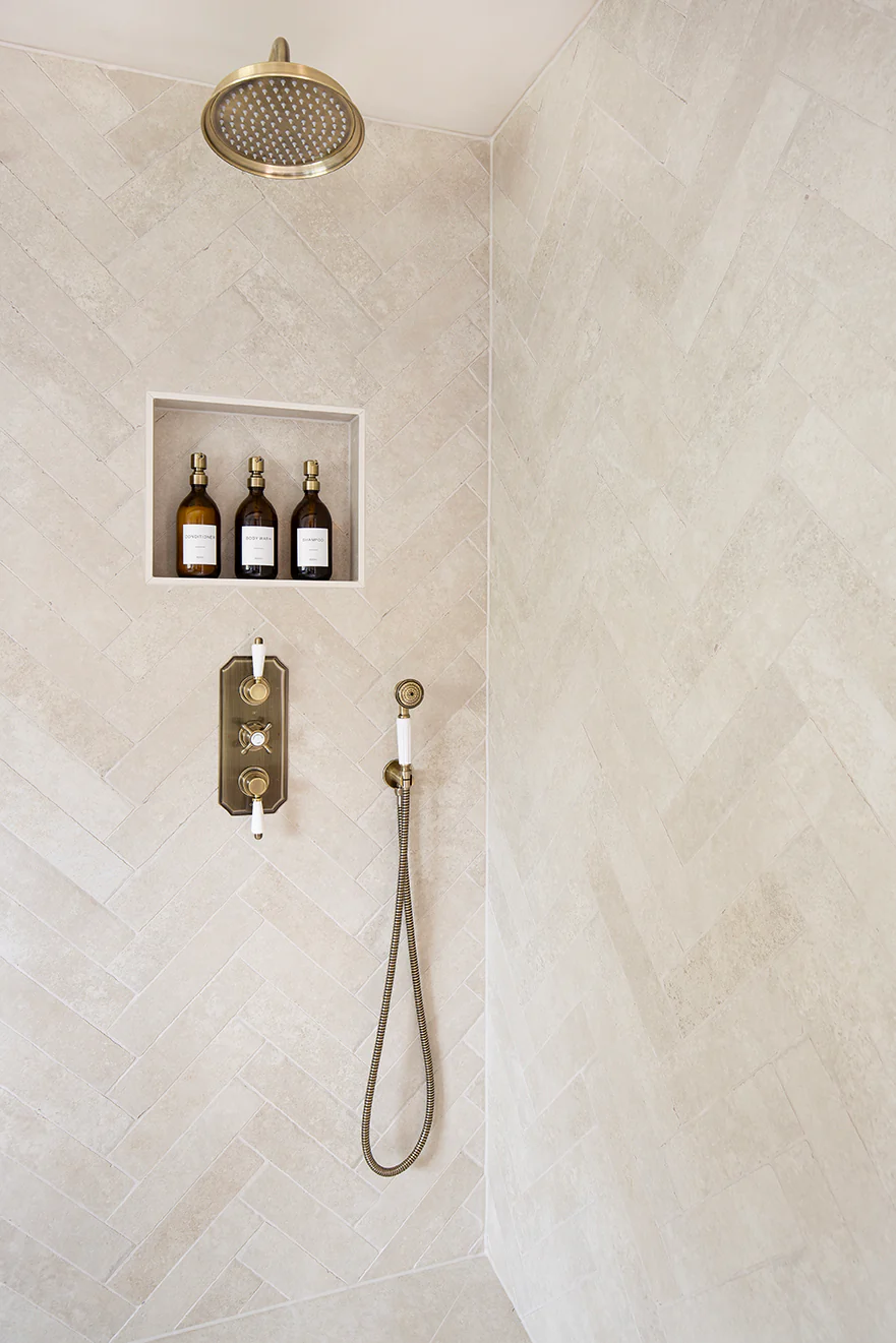 Alnwick Ivory Rustic Edge Porcelain Brick Tiles - Image 3