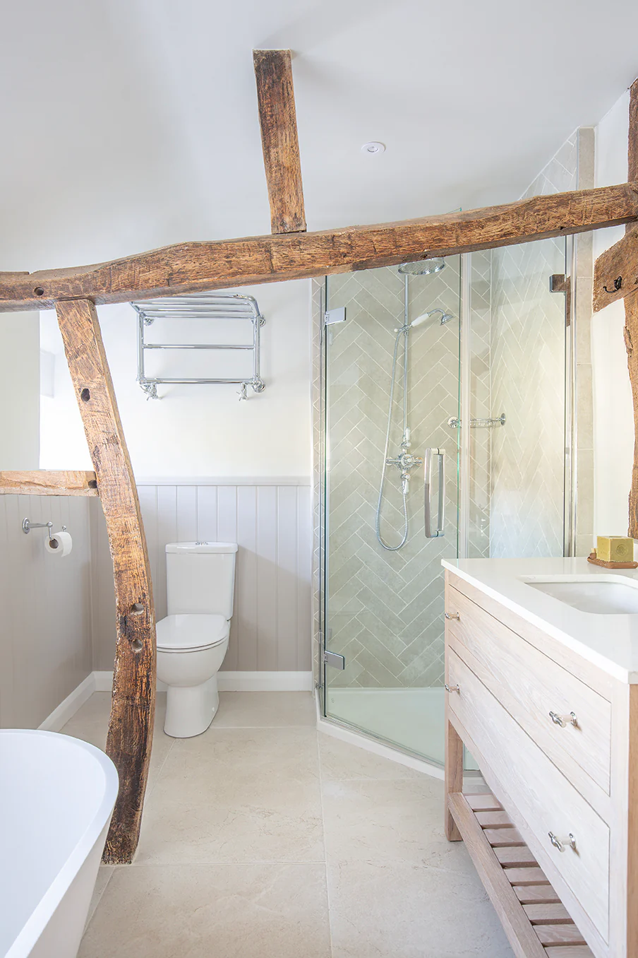 Alnwick Ivory Rustic Edge Porcelain Brick Tiles - Image 6