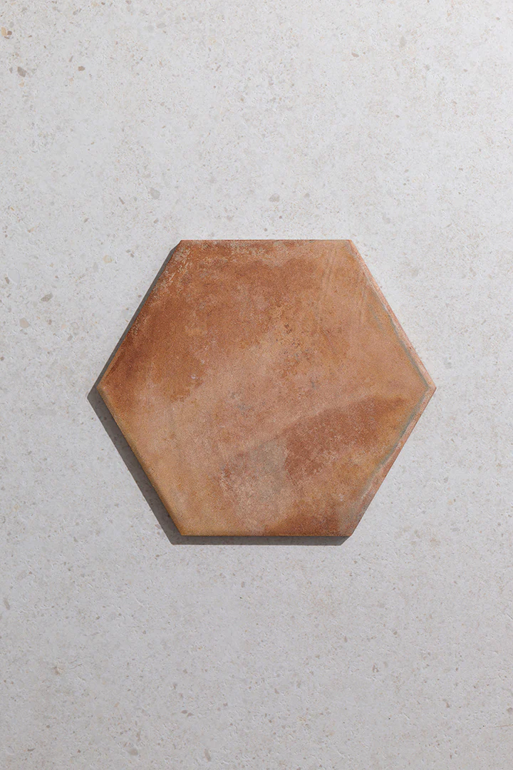 Campello Cotto Hexagon Terracotta Effect Tiles - Image 2