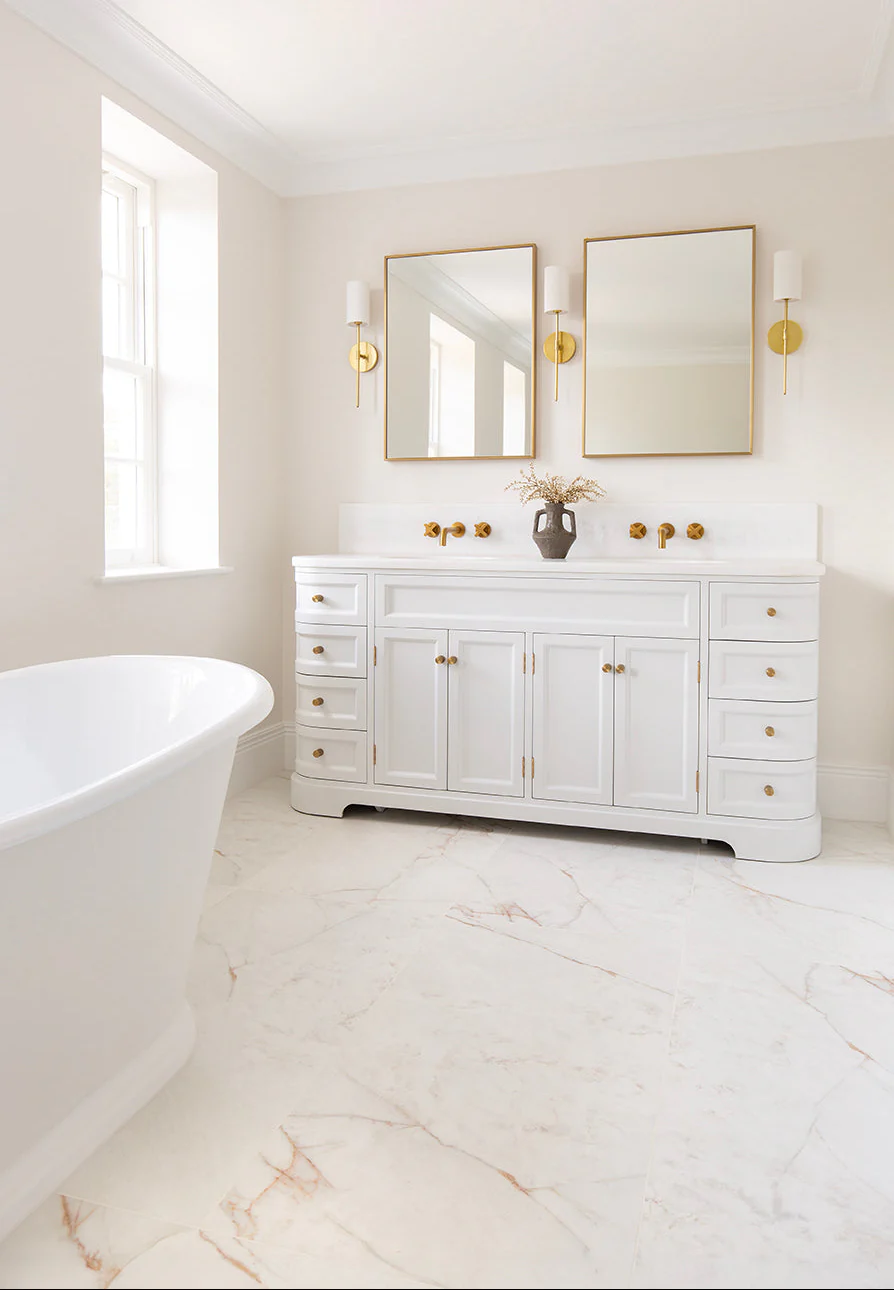 Carrara Rosa Pink Matt Marble Effect Tiles