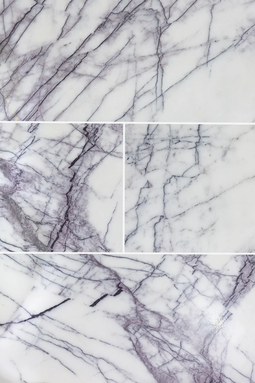 Carrara Viola Dusk Honed Marble Tiles
