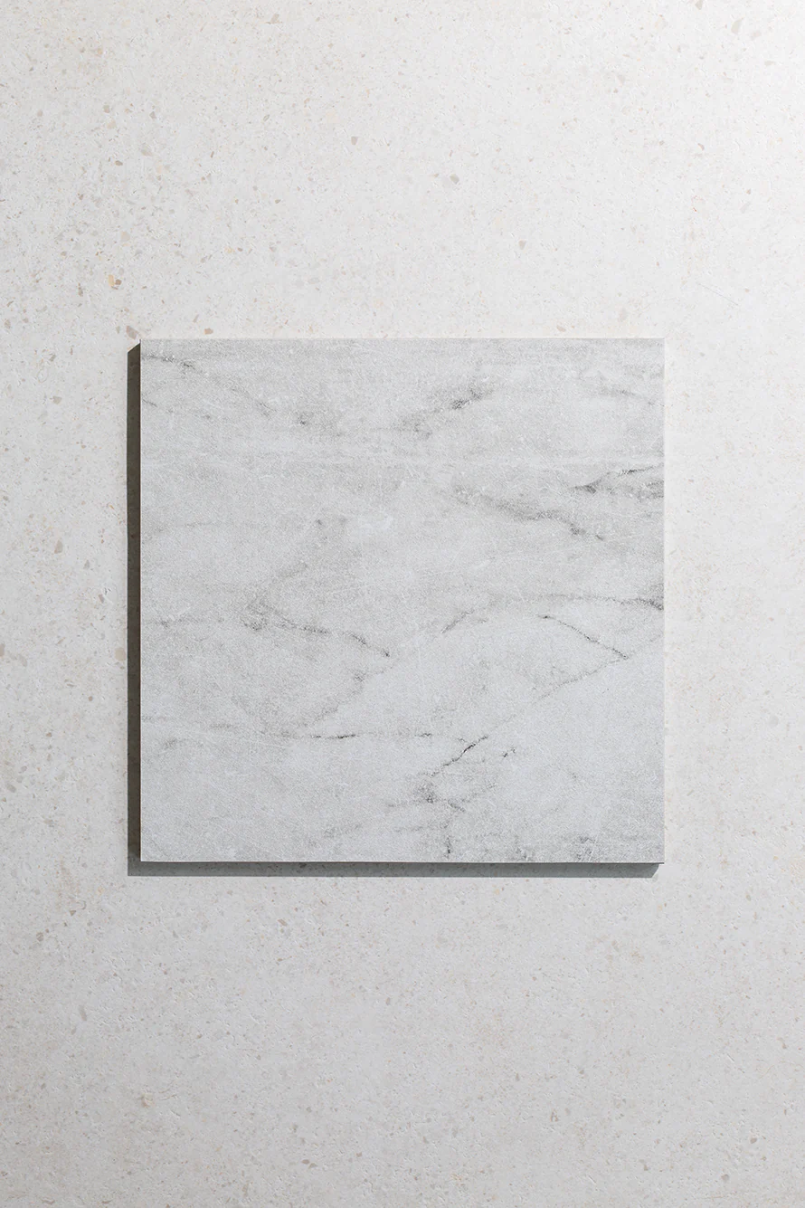Chalfont Antiqued Green and White Marble Effect Chequerboard - Image 3