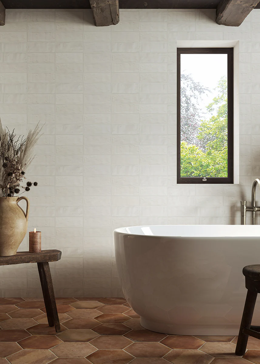 Clay White Metro Terracotta Effect Tiles - Image 7