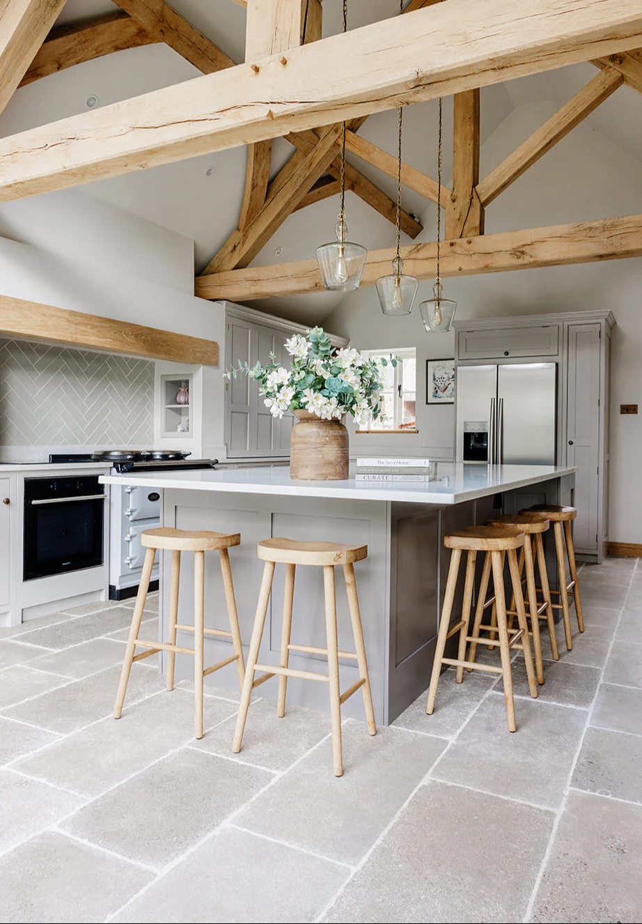 Clermont Gris® Aged Tumbled Limestone Tiles - Image 11