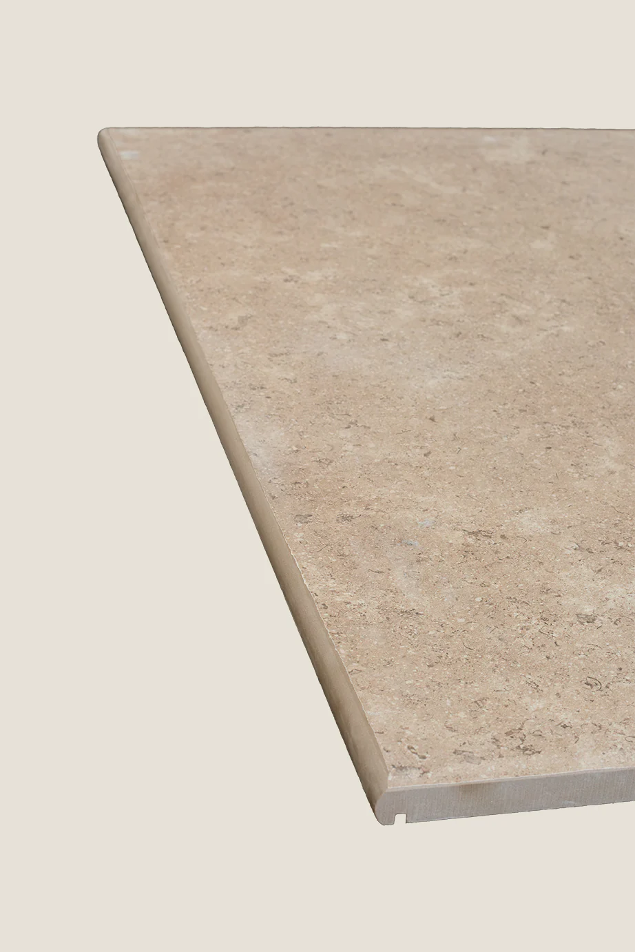 Dijon Beige Stone Effect Porcelain Bullnose Step - Image 2