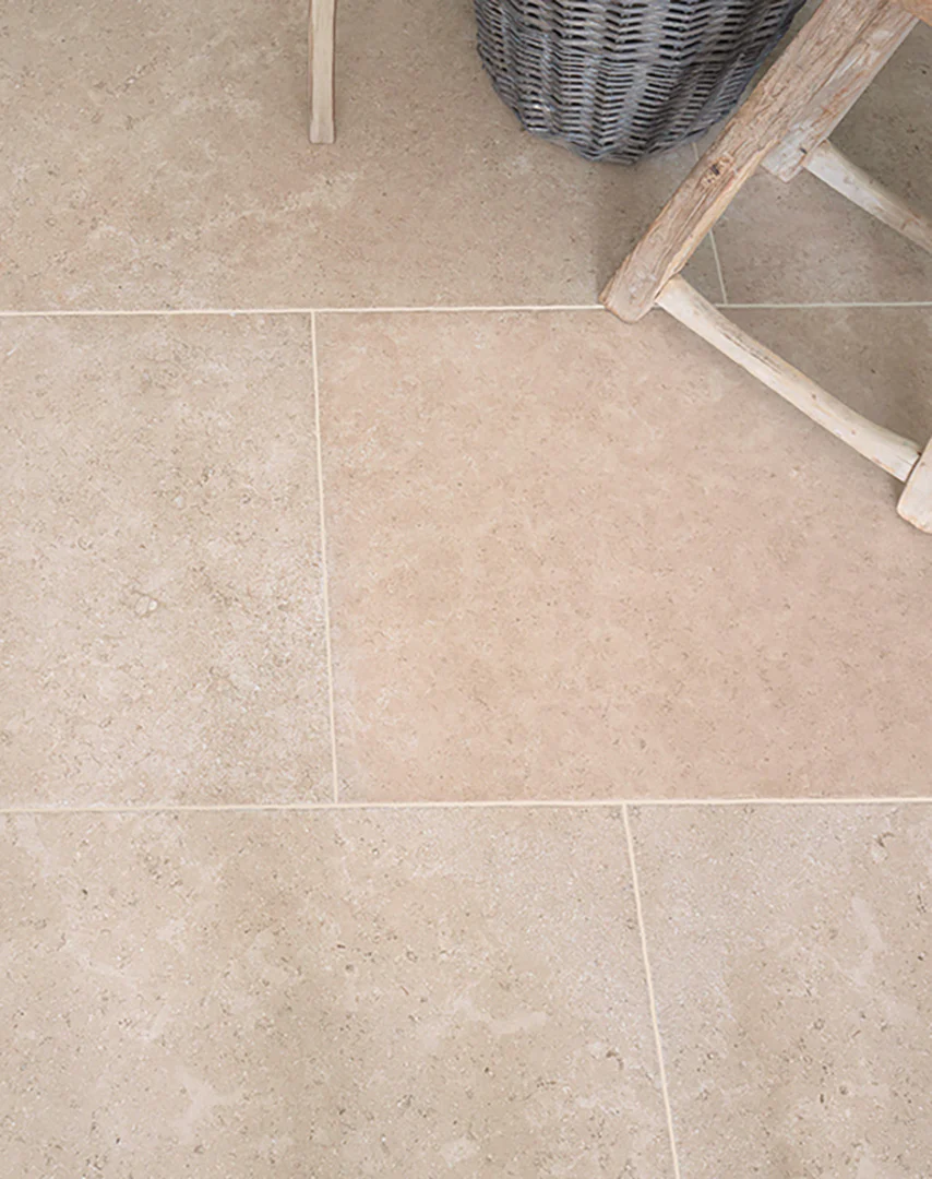 Dijon Beige Stone Effect Porcelain Tiles