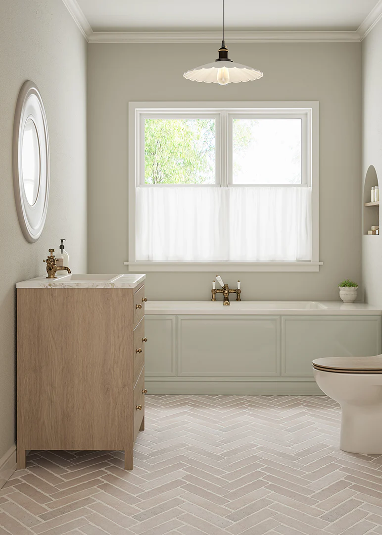 Dijon Rendition® by QS Stone Effect Porcelain Herringbone Tiles