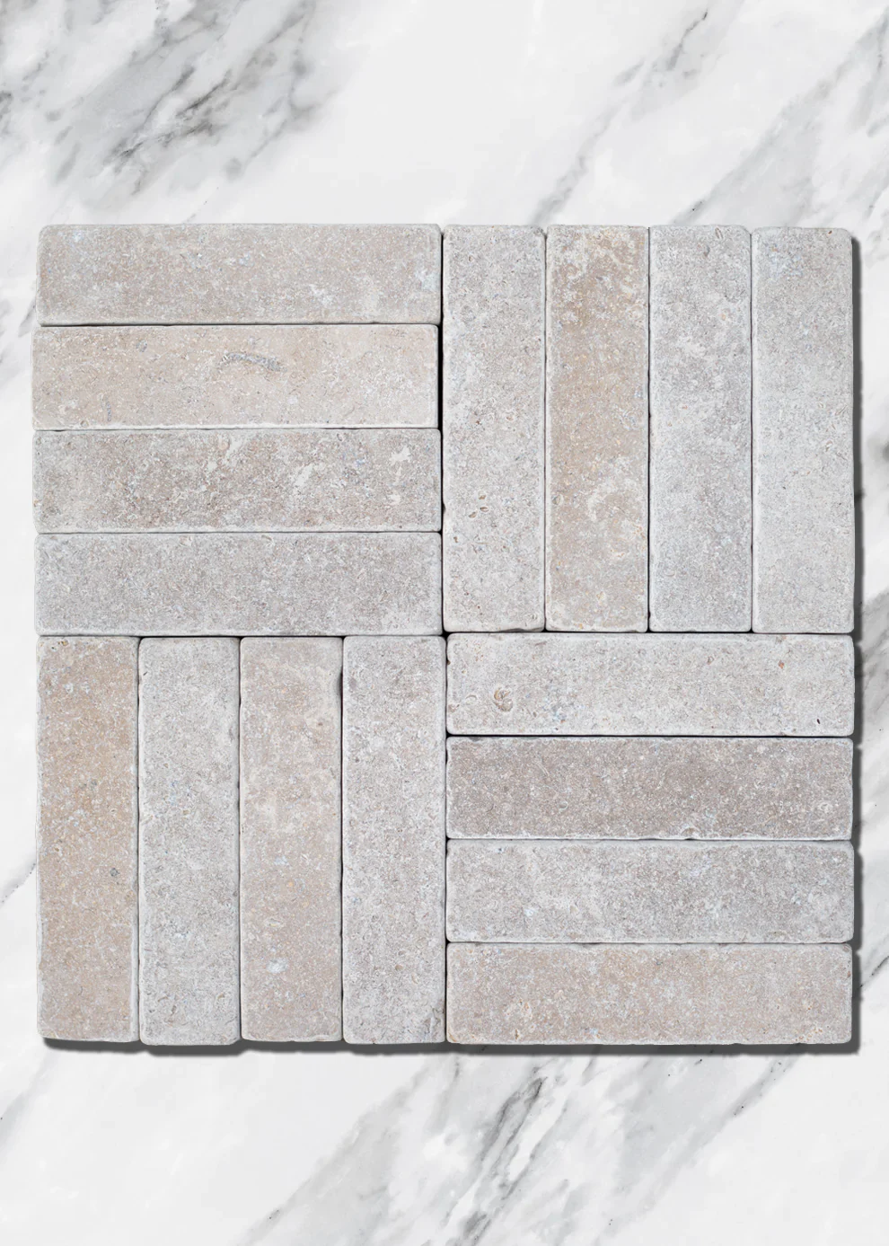 Dijon Tumbled Herringbone Paving Cobbles - Image 10