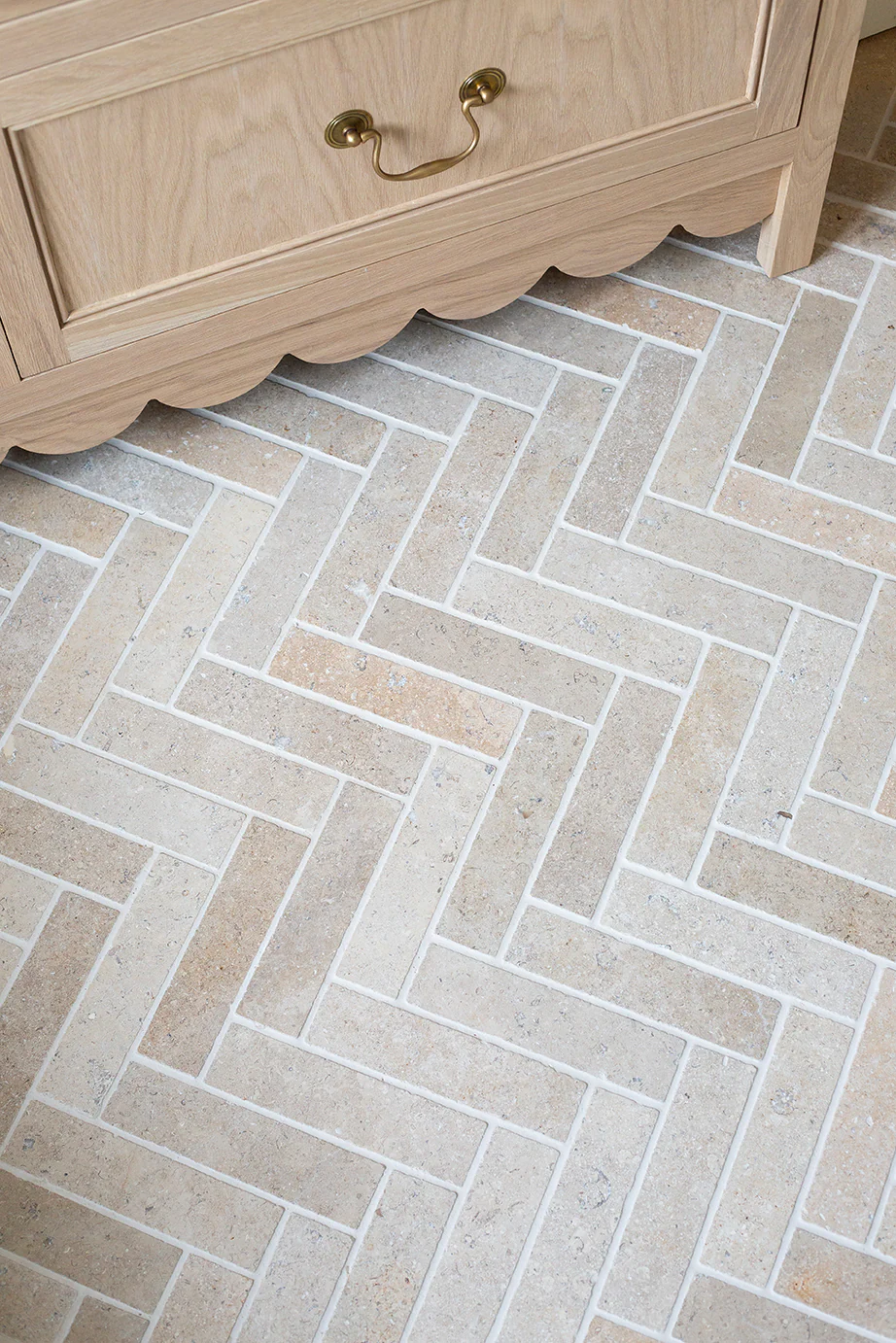 Dijon Tumbled Herringbone Tiles - Image 2