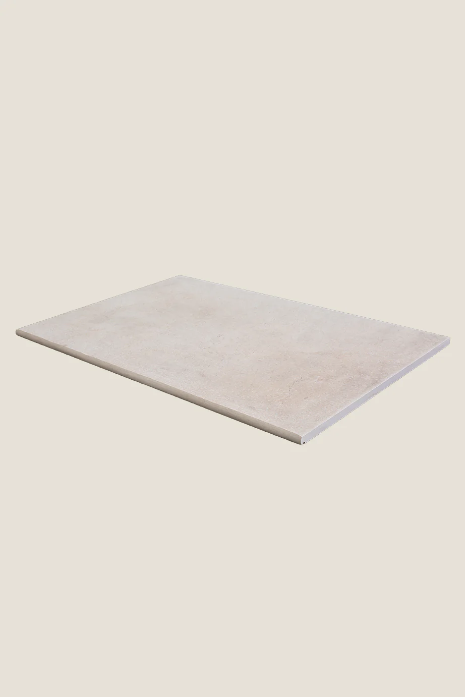 Dorchester Aged White Stone Effect Porcelain Bullnose Step
