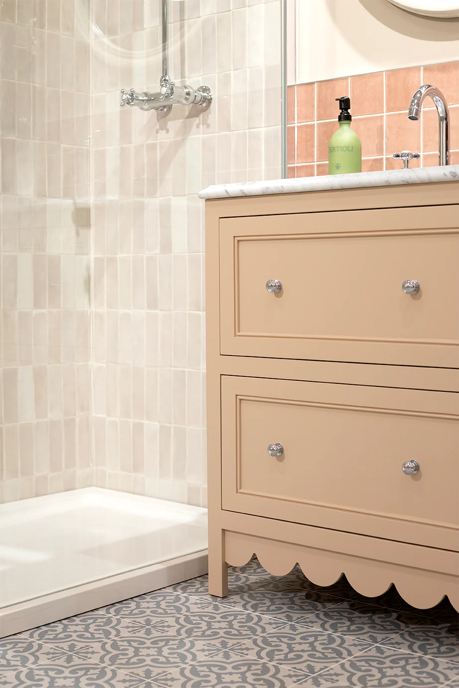 Fiorella Duck Egg Decorative Patterned Tiles - Image 4