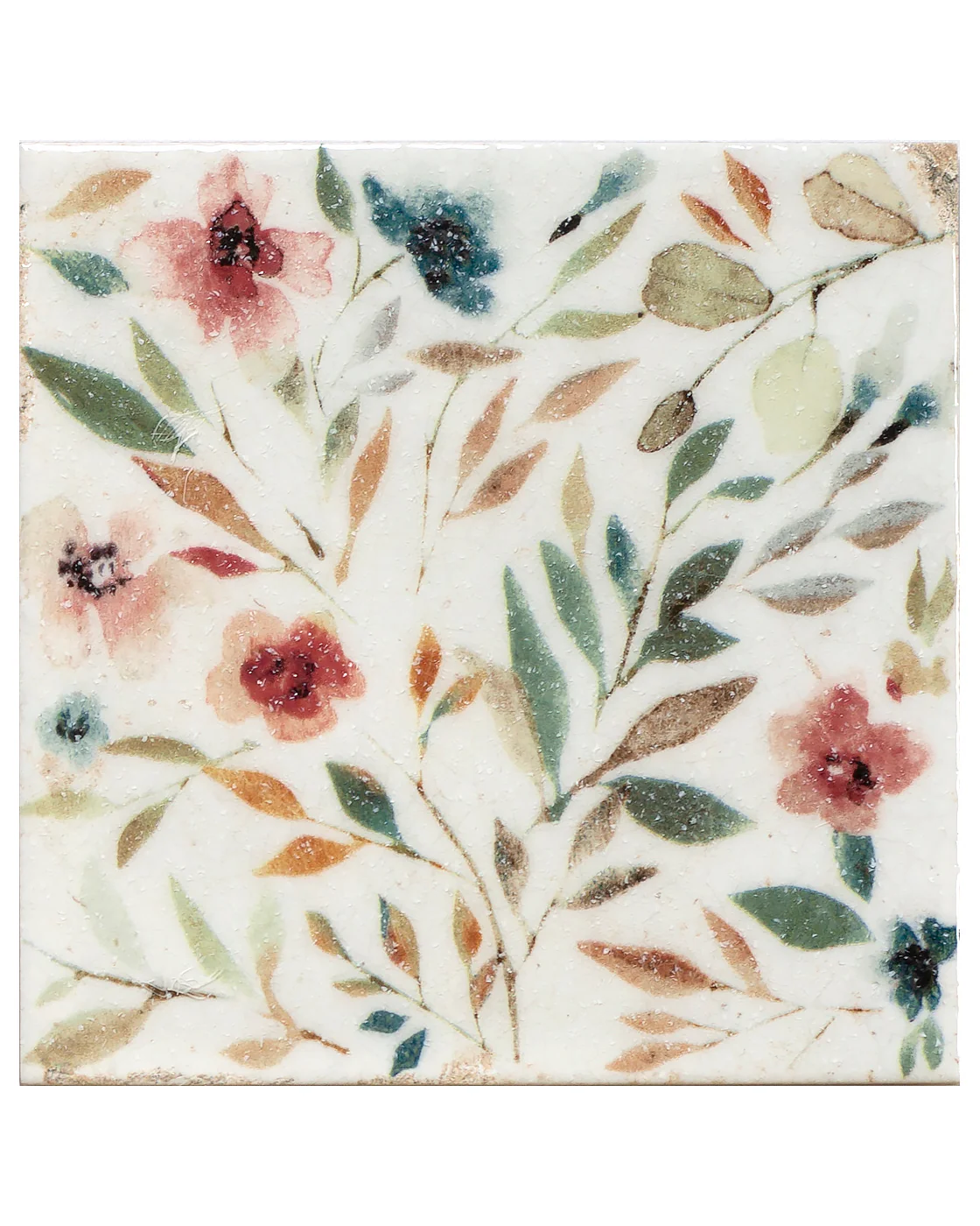Flora Wild Meadow Crackle Glaze Decorative Tiles - Image 4