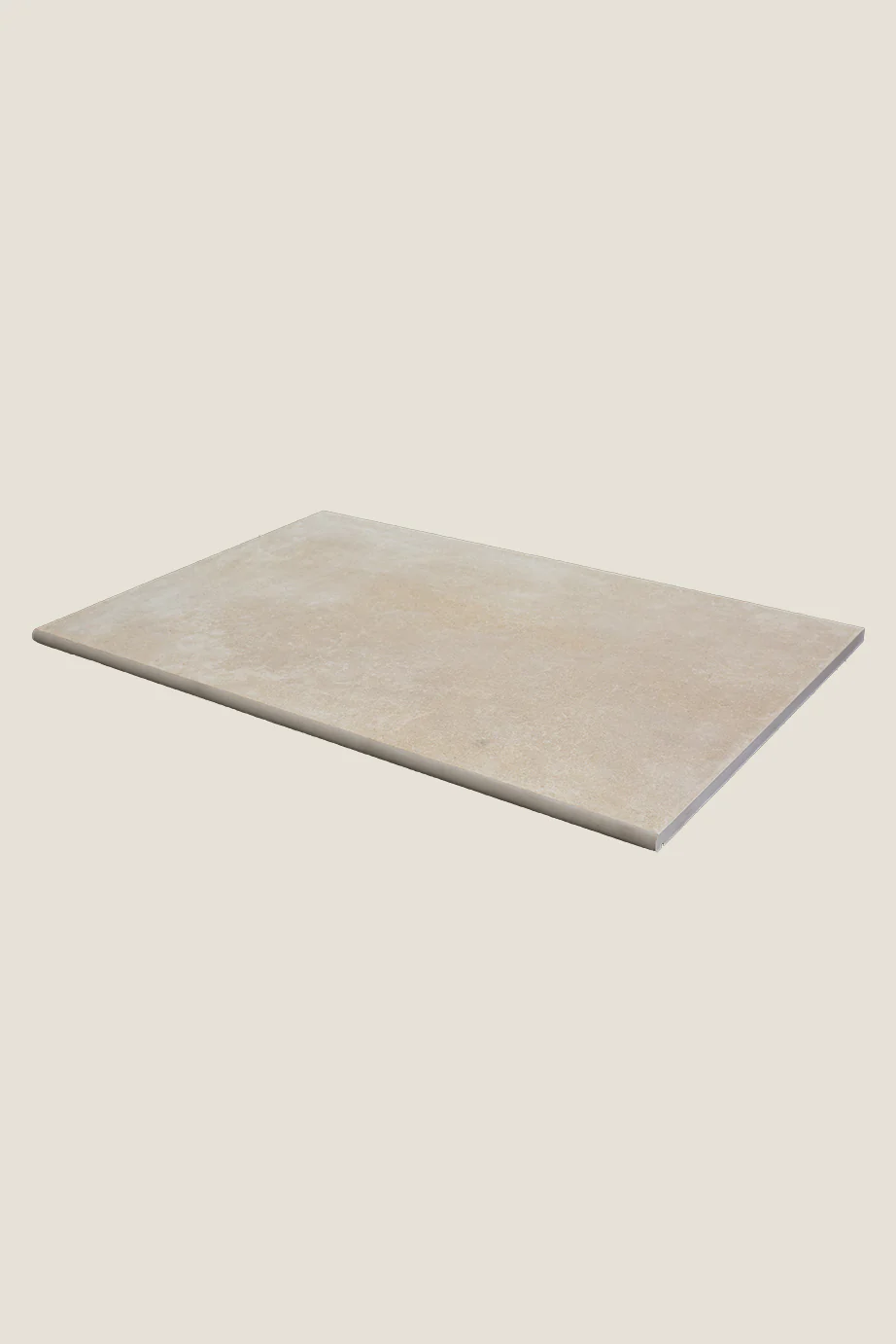 Hambleton Beige Stone Effect Porcelain Bullnose Step