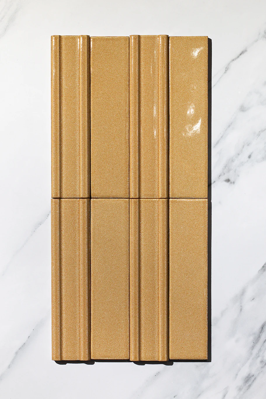 Juno Mustard Gloss Metro Tiles - Image 5