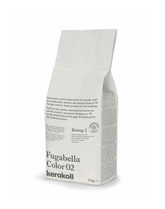 Kerakoll Color Stain Resistant Grout 02 White Wash 3KG