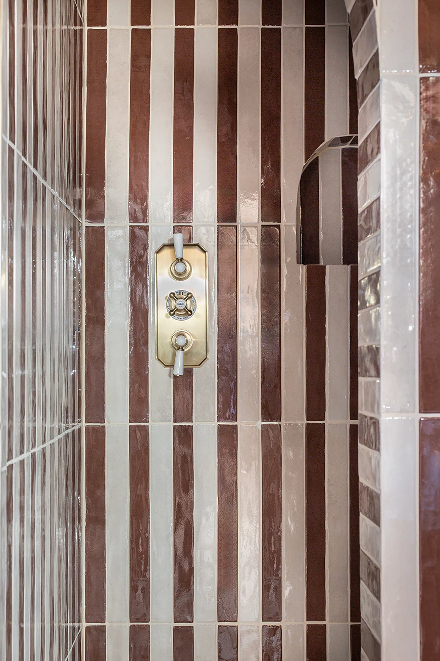 Luella Claret Red Gloss Metro Tiles - Image 3