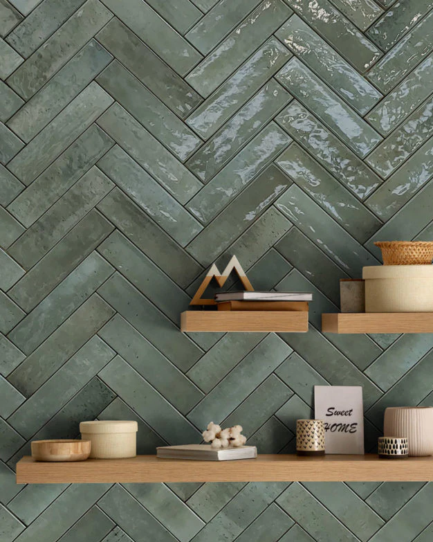 Nori Forest Gloss Metro Tiles - Image 6