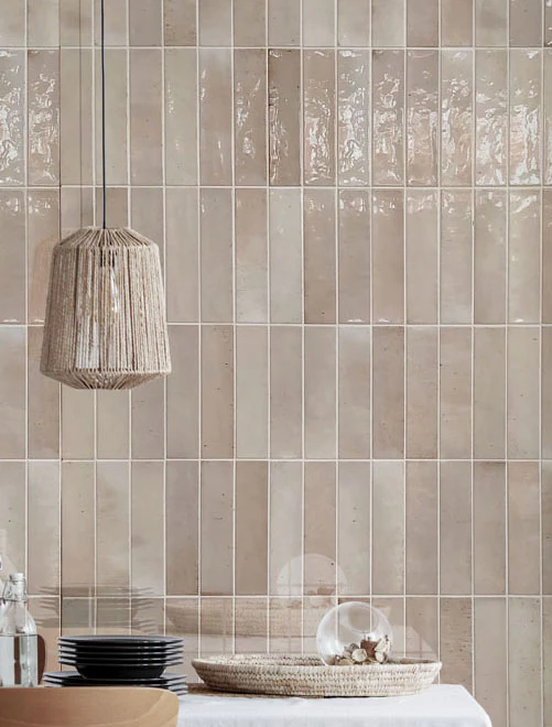 Nori Sand Gloss Metro Tiles - Image 3