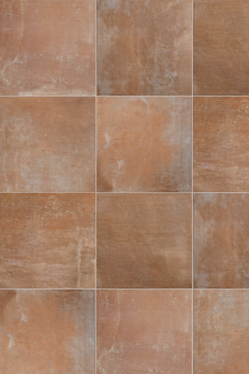 Oliva Rojo Square Terracotta Effect Tiles - Image 3