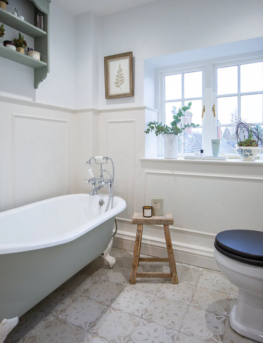 Ophelia White Patterned Ceramic Tiles - Image 3