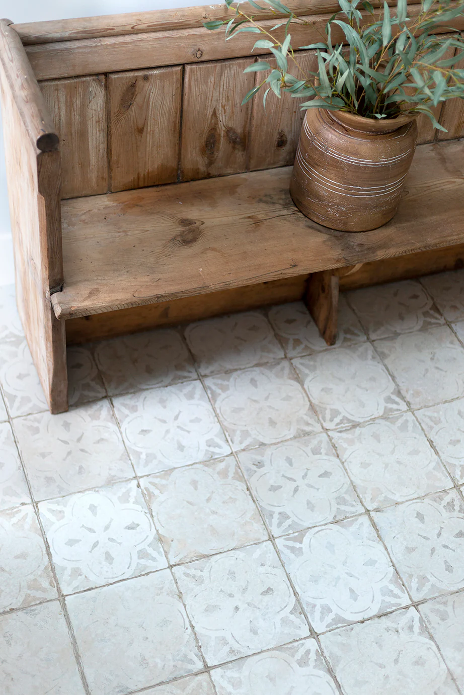 Ophelia White Patterned Ceramic Tiles - Image 5