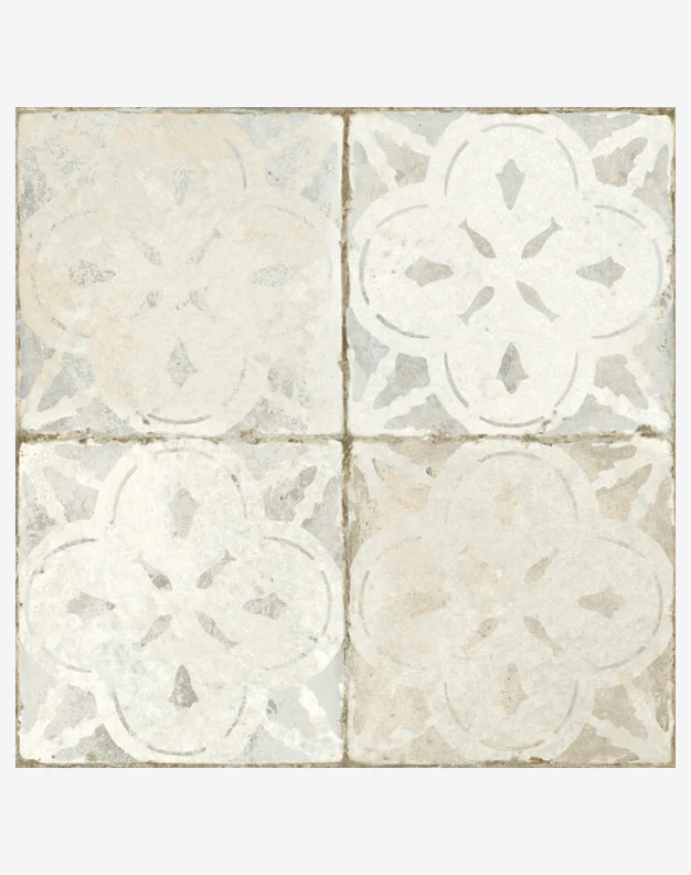Ophelia White Patterned Ceramic Tiles - Image 6