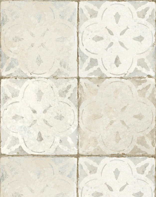 Ophelia White Patterned Ceramic Tiles - Image 7