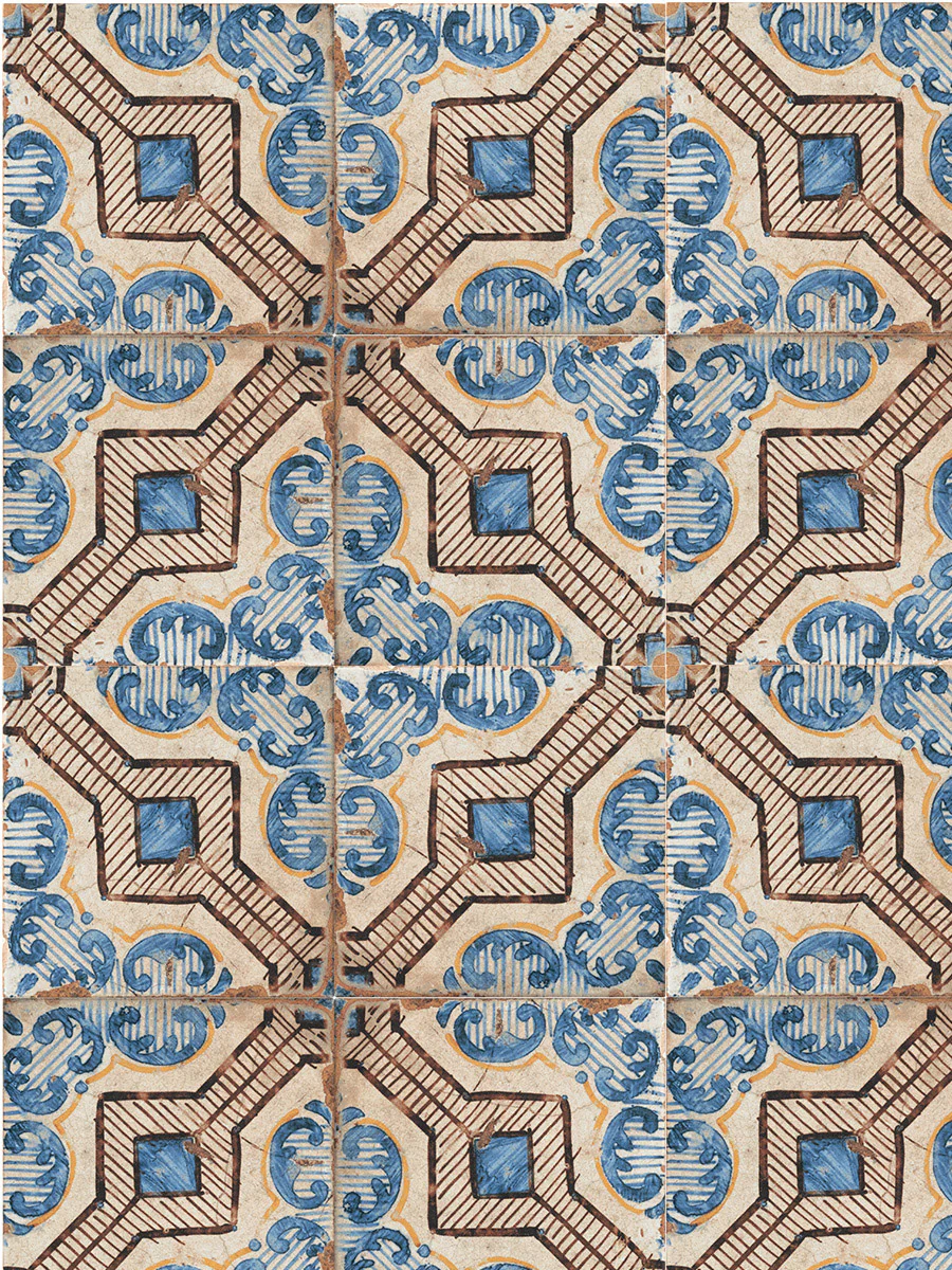 Pamplona Azul Patterned Porcelain Tiles - Image 3