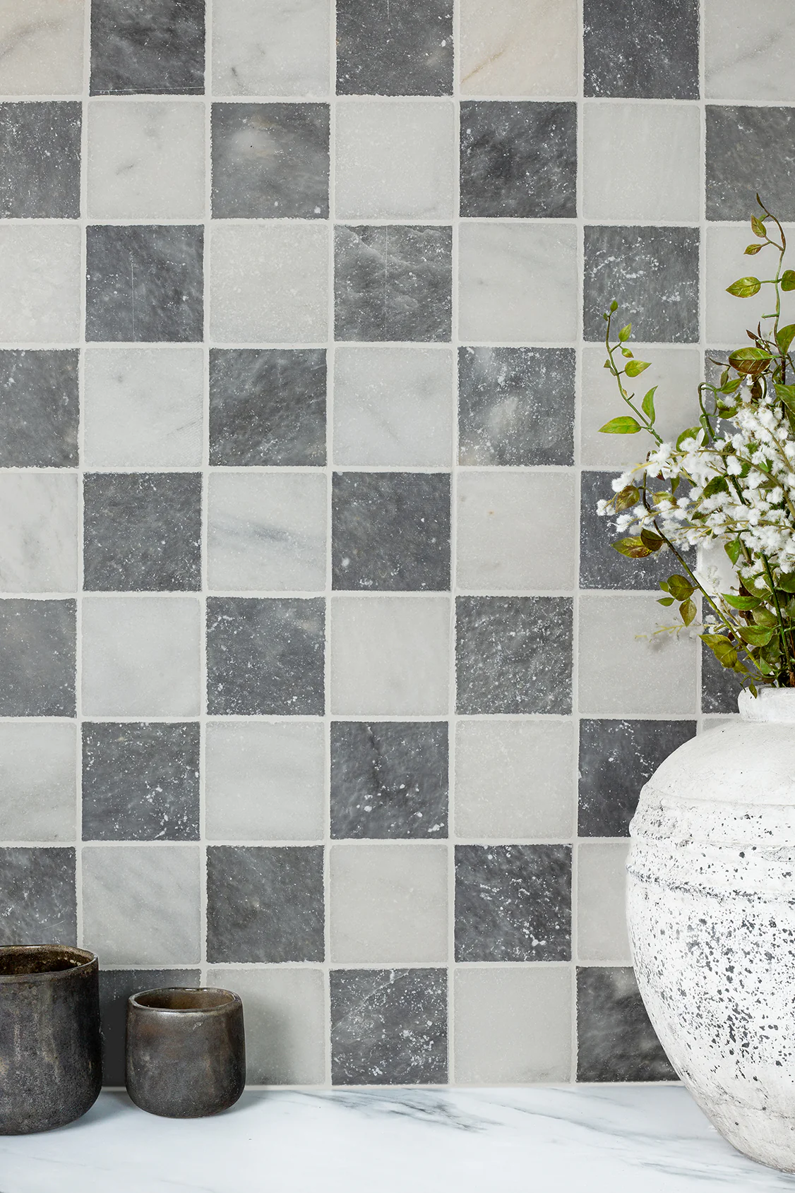 Parisian Grey Mini Tumbled Marble Tiles - Image 3