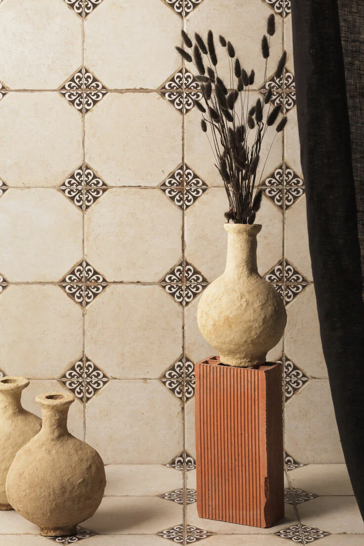 Pompei Black Decorative Patterned Tiles - Image 3