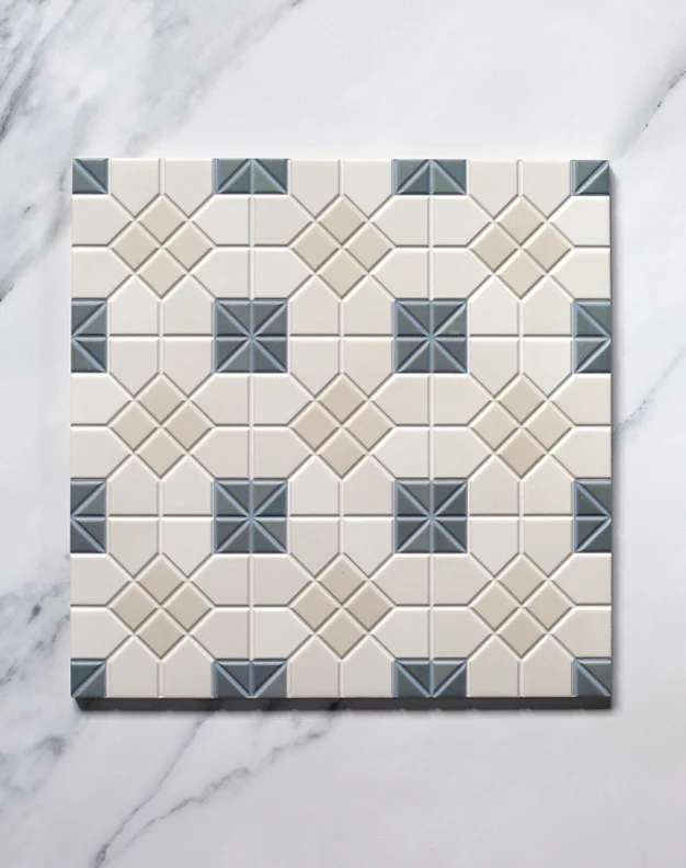 Regent Blue Decorative Patterned Tiles - Image 3
