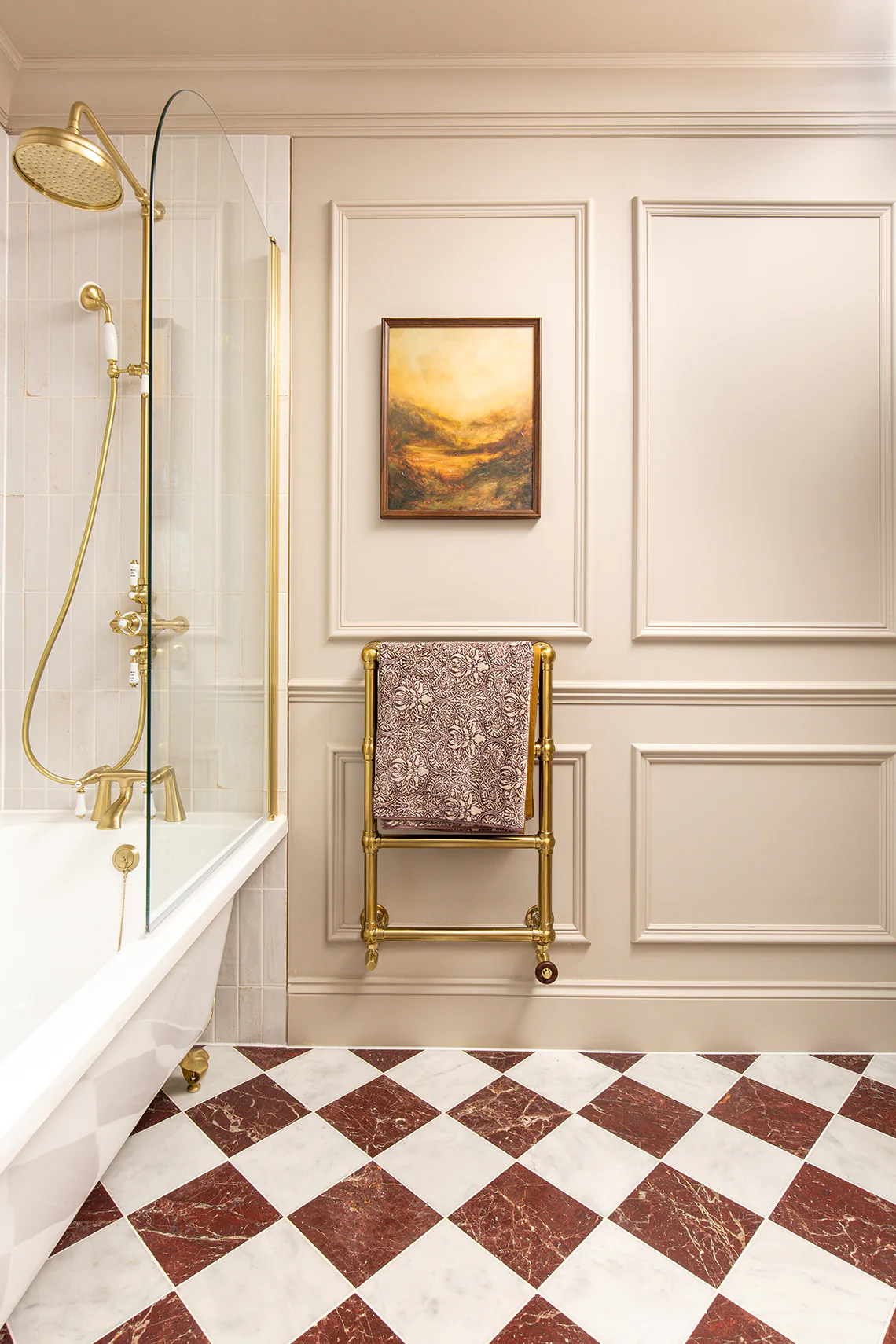 Riviera Burgundy Honed Marble Tiles - Image 8