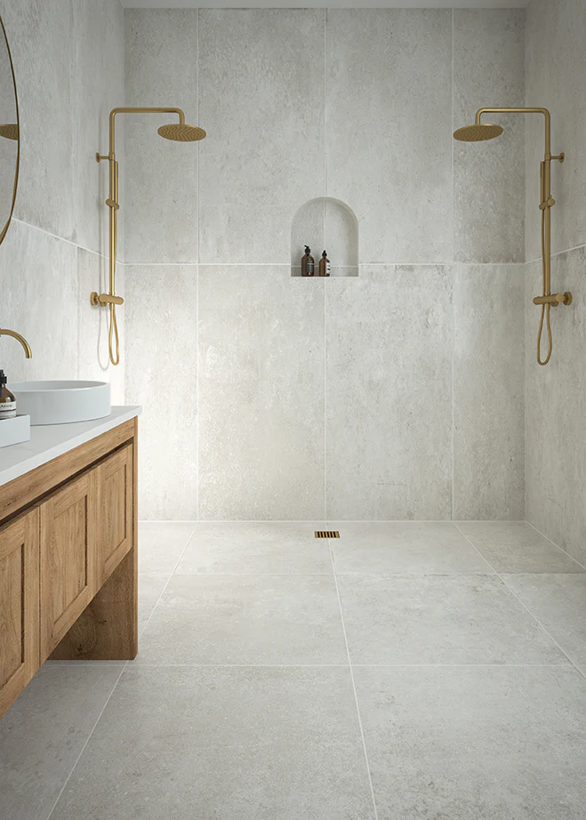 Studland Ivory Stone Effect Porcelain Tiles - Image 7