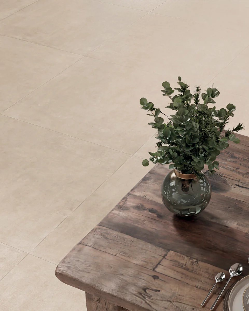 Tribeca Beige Concrete Effect Porcelain Tiles - Image 3