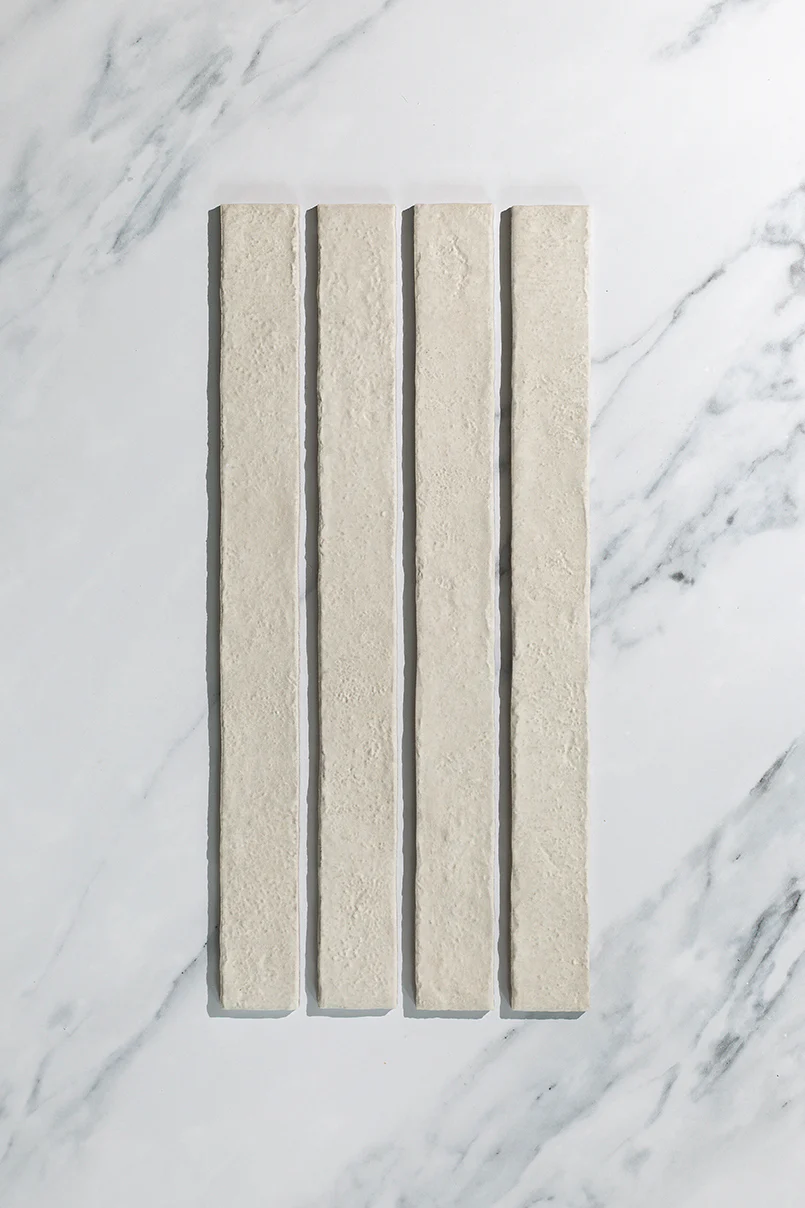 Willa White Textured Elongated Metro Tiles