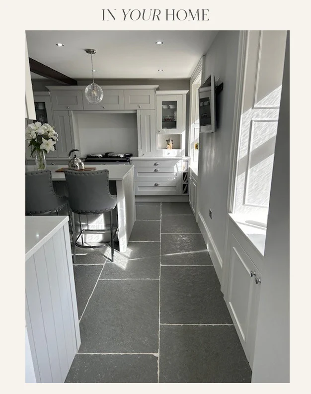 Worn Grey Antiqued Limestone Tiles - Second Selection - Image 8